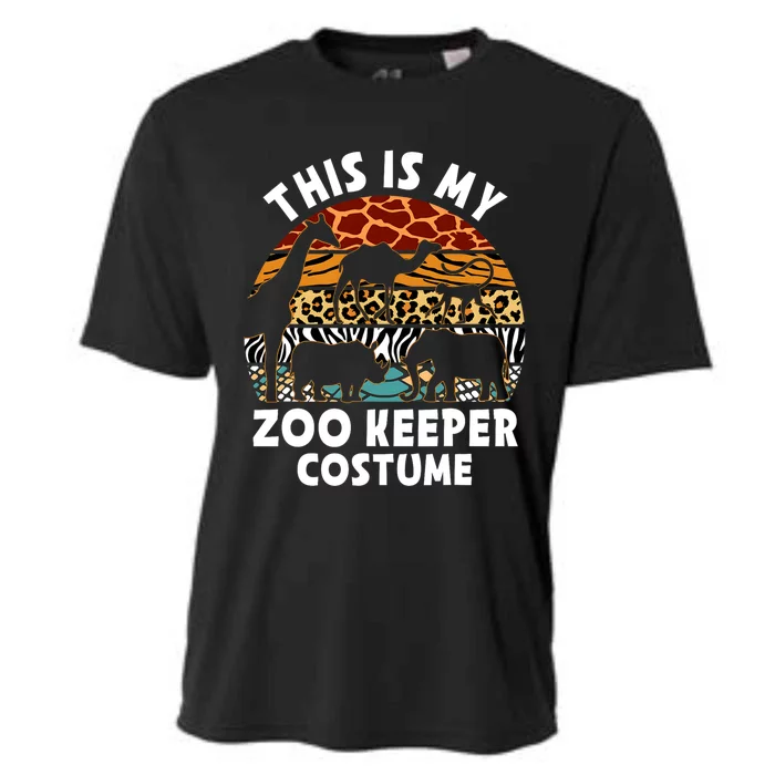 This Is My Zoo Keeper Costume Zoo Garden Animal Lover Keeper Cooling Performance Crew T-Shirt