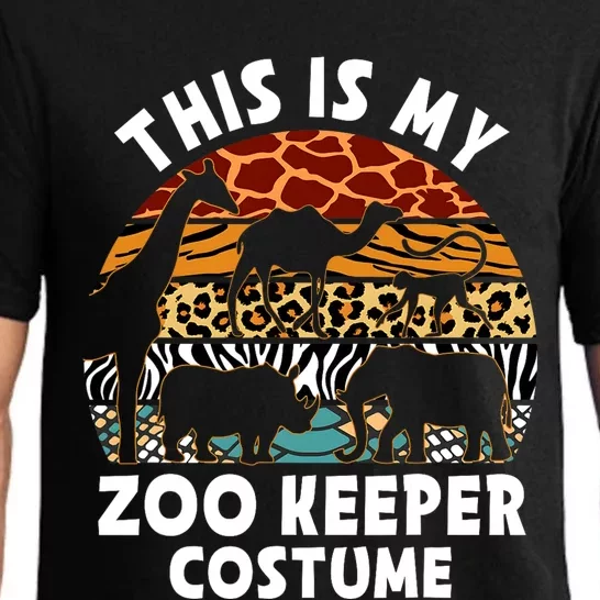 This Is My Zoo Keeper Costume Zoo Garden Animal Lover Keeper Pajama Set