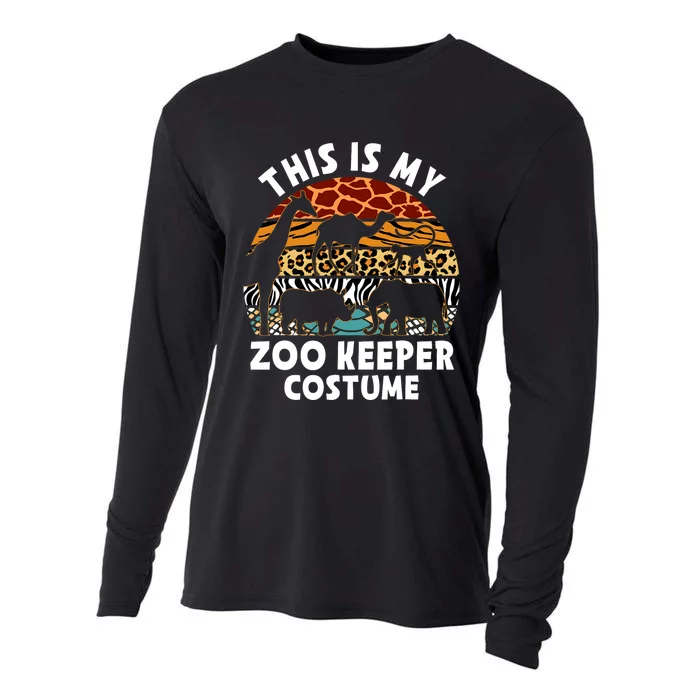 This Is My Zoo Keeper Costume Zoo Garden Animal Lover Keeper Cooling Performance Long Sleeve Crew