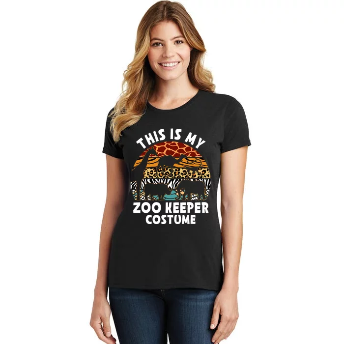 This Is My Zoo Keeper Costume Zoo Garden Animal Lover Keeper Women's T-Shirt