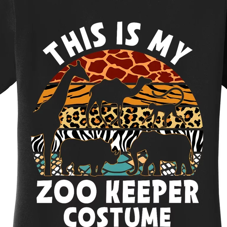 This Is My Zoo Keeper Costume Zoo Garden Animal Lover Keeper Women's T-Shirt