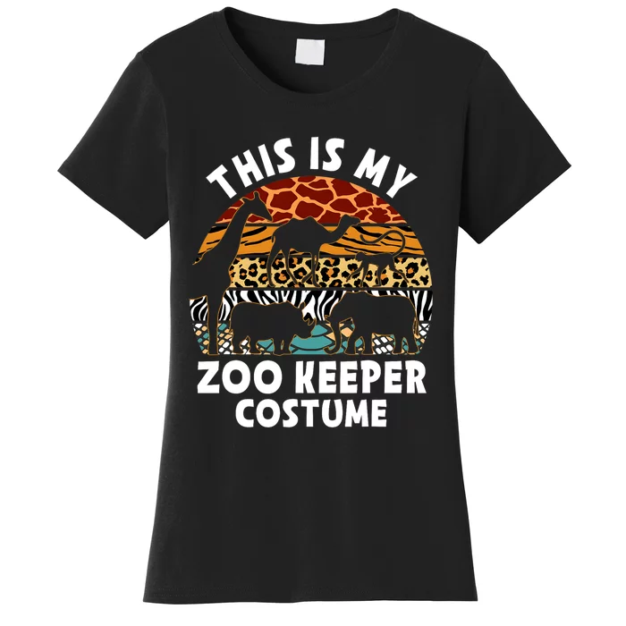 This Is My Zoo Keeper Costume Zoo Garden Animal Lover Keeper Women's T-Shirt