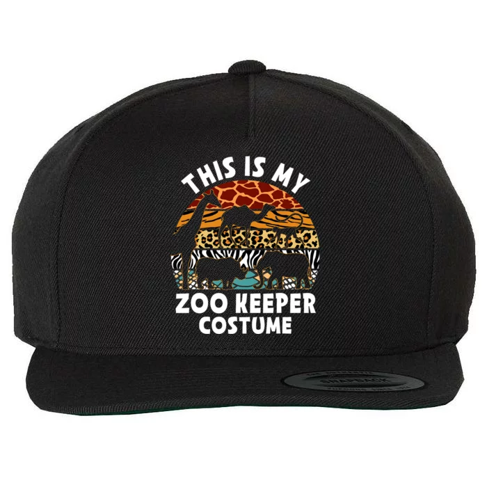 This Is My Zoo Keeper Costume Zoo Garden Animal Lover Keeper Wool Snapback Cap