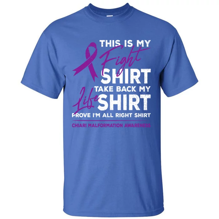 This Is My Fighgift Chiari Malformation Awareness Ribbon Great Gift Tall T-Shirt