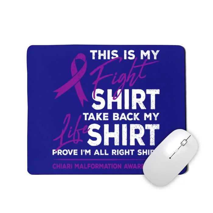 This Is My Fighgift Chiari Malformation Awareness Ribbon Great Gift Mousepad