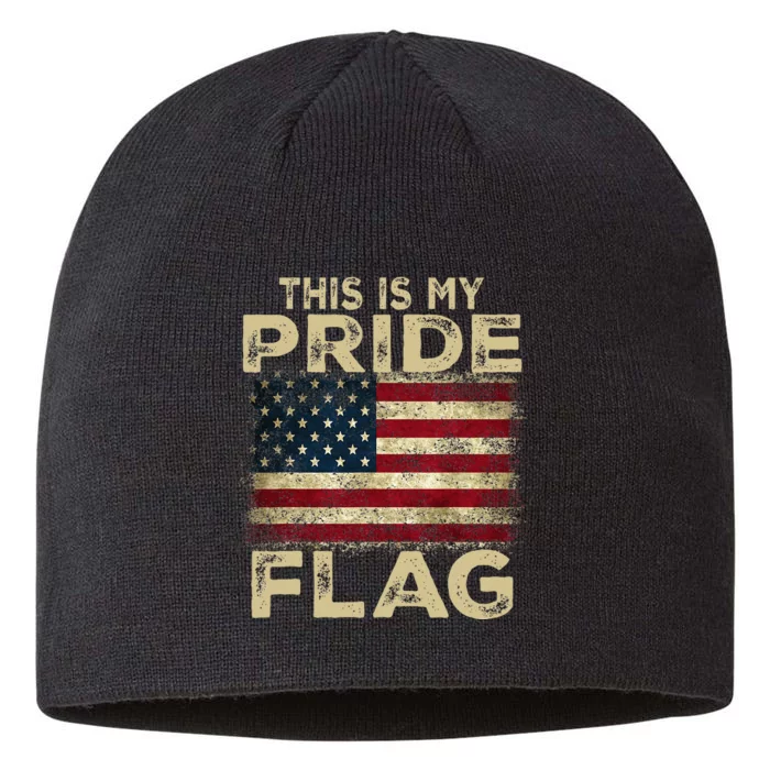 This Is My Pride Flag Usa American 4th Of July Patriotic 8 1/2in Sustainable Knit Beanie