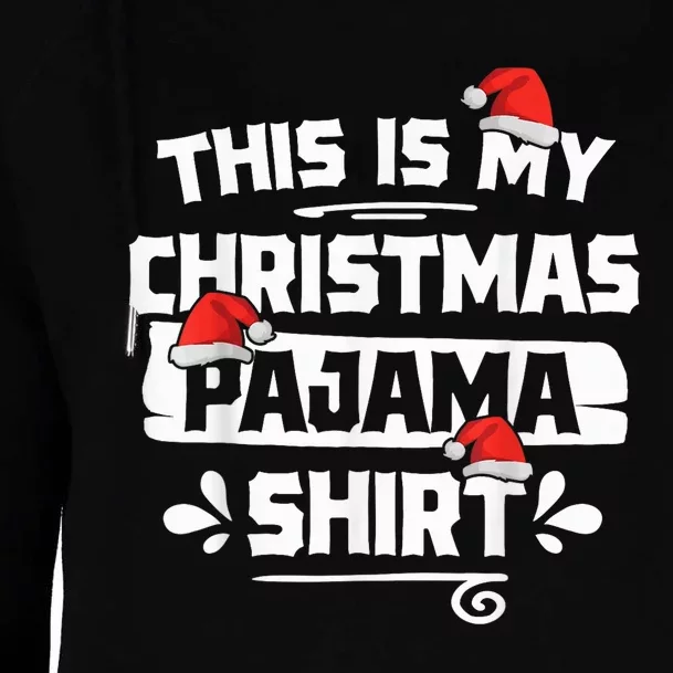 This Is My Christmas Pajama Shirt Funny Christmas Shirts Tee Womens Funnel Neck Pullover Hood