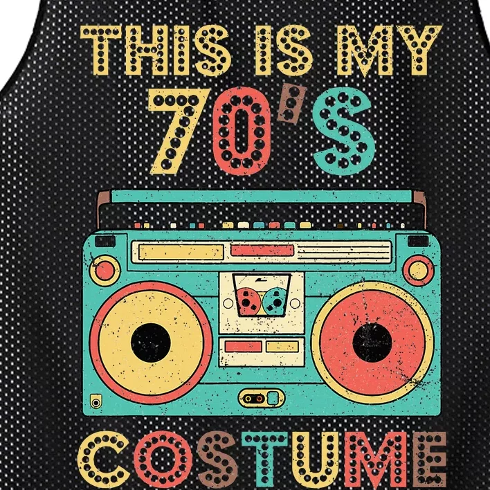 This Is My 70s Costume  1970s Retro 70s Party Mesh Reversible Basketball Jersey Tank