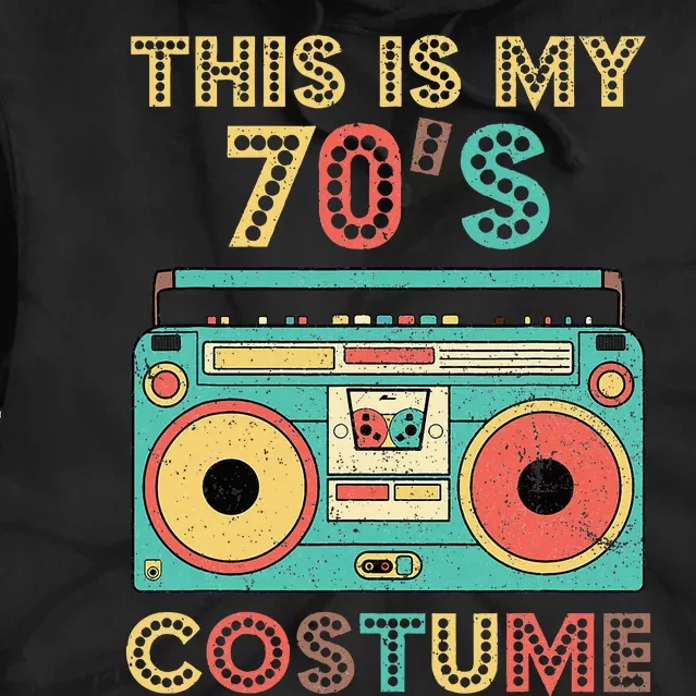 This Is My 70s Costume  1970s Retro 70s Party Tie Dye Hoodie