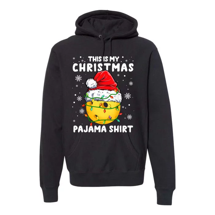 This Is My Christmas Pickleball Pajama Premium Hoodie