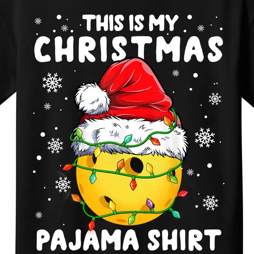 This Is My Christmas Pickleball Pajama Kids T-Shirt