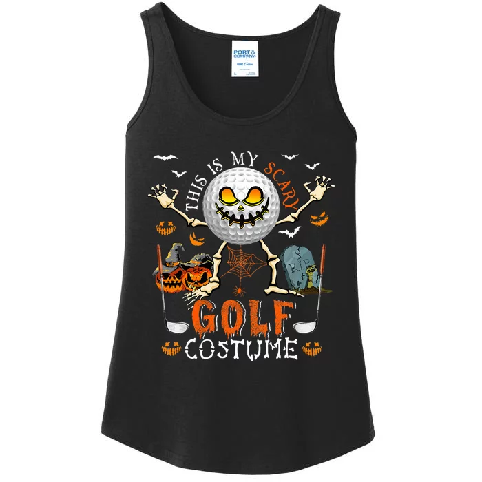 This Is My Scary Golf Costume Halloween Ladies Essential Tank