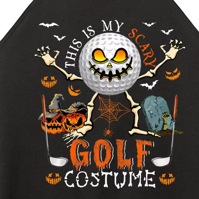 This Is My Scary Golf Costume Halloween Women’s Perfect Tri Rocker Tank