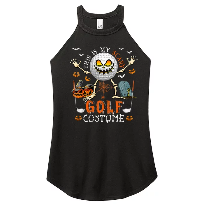 This Is My Scary Golf Costume Halloween Women’s Perfect Tri Rocker Tank