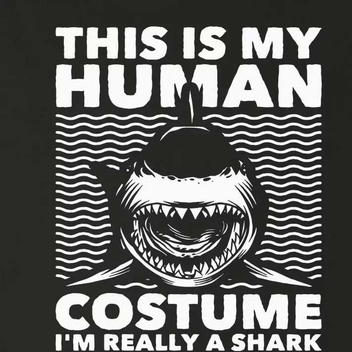 This Is My Human Costume Shark Lovers Marine Biologist Toddler Long Sleeve Shirt