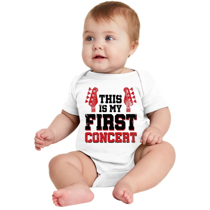 This Is My First Concert Baby Bodysuit