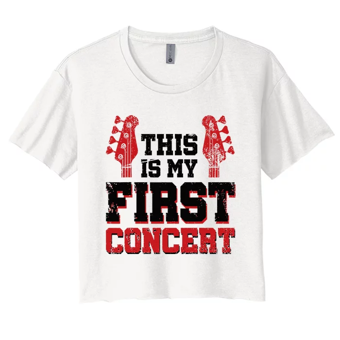 This Is My First Concert Women's Crop Top Tee