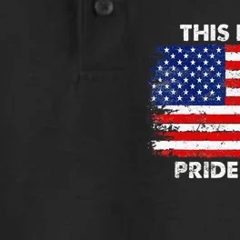 This Is My Pride Flag USA American 4th Of July Patriotic Dry Zone Grid Performance Polo