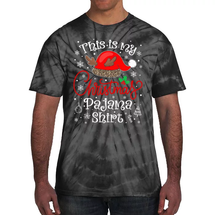 This Is My Christmas Pajama Xmas Matching Family Christmas Tie-Dye T-Shirt