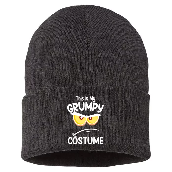 This Is My Grumpy Costume Funny Halloween Sustainable Knit Beanie