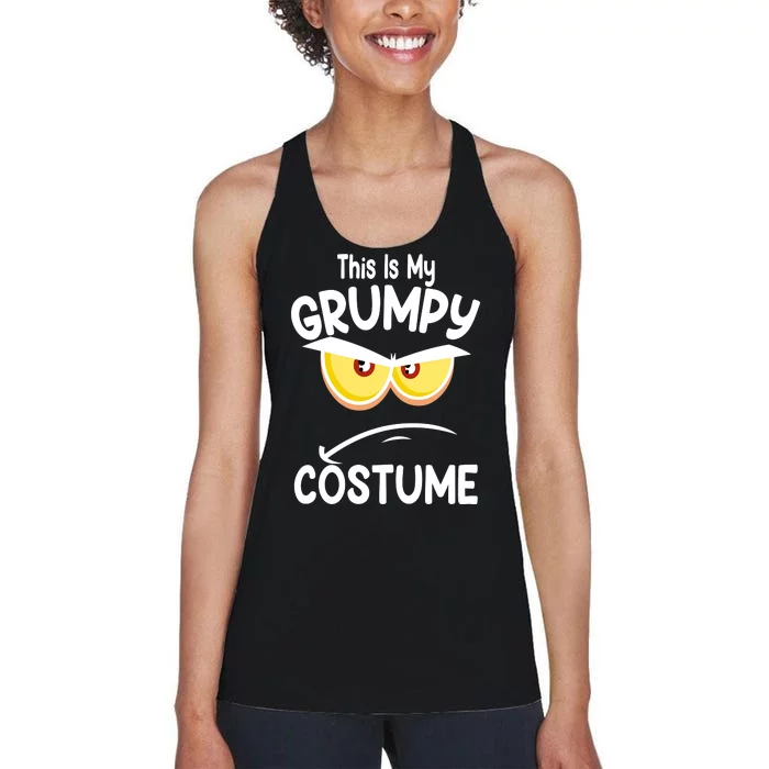 This Is My Grumpy Costume Funny Halloween Women's Racerback Tank