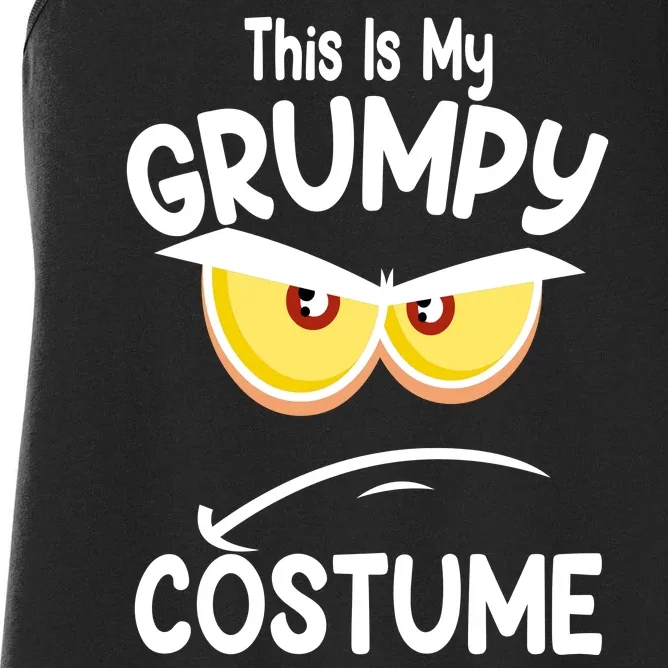 This Is My Grumpy Costume Funny Halloween Women's Racerback Tank