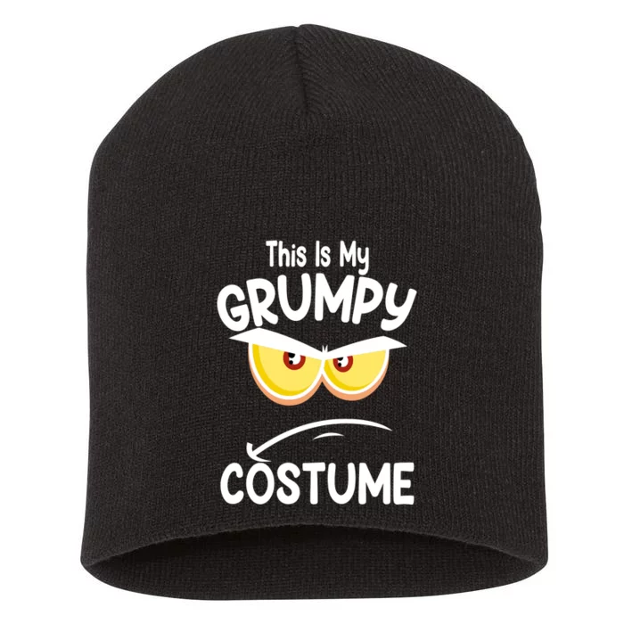 This Is My Grumpy Costume Funny Halloween Short Acrylic Beanie