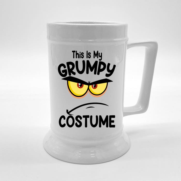 This Is My Grumpy Costume Funny Halloween Front & Back Beer Stein