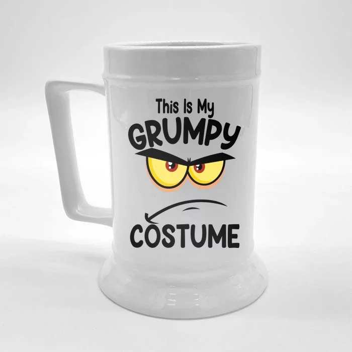 This Is My Grumpy Costume Funny Halloween Front & Back Beer Stein