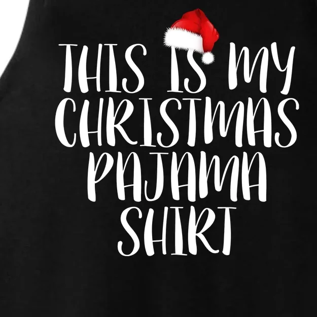 This Is My Christmas Pajama Shirt Ladies Tri-Blend Wicking Tank