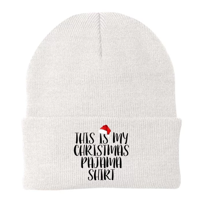 This Is My Christmas Pajama Shirt Knit Cap Winter Beanie