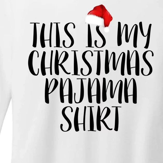 This Is My Christmas Pajama Shirt Womens CVC Long Sleeve Shirt