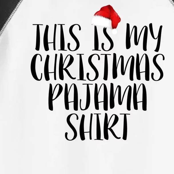 This Is My Christmas Pajama Shirt Toddler Fine Jersey T-Shirt