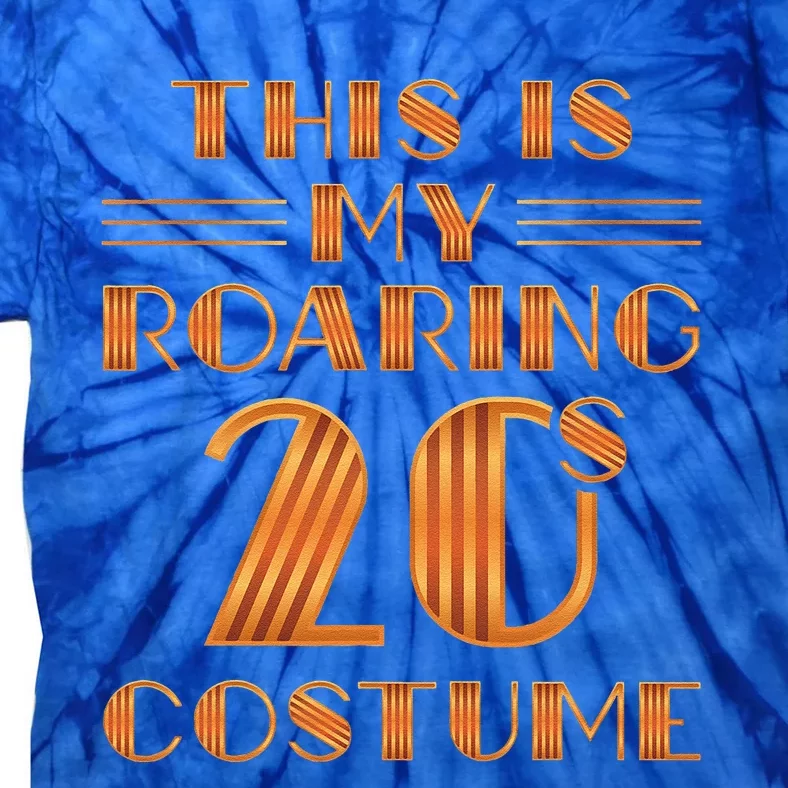 This Is My Roaring 20s Costume Twenties Art Deco Halloween Tie-Dye T-Shirt