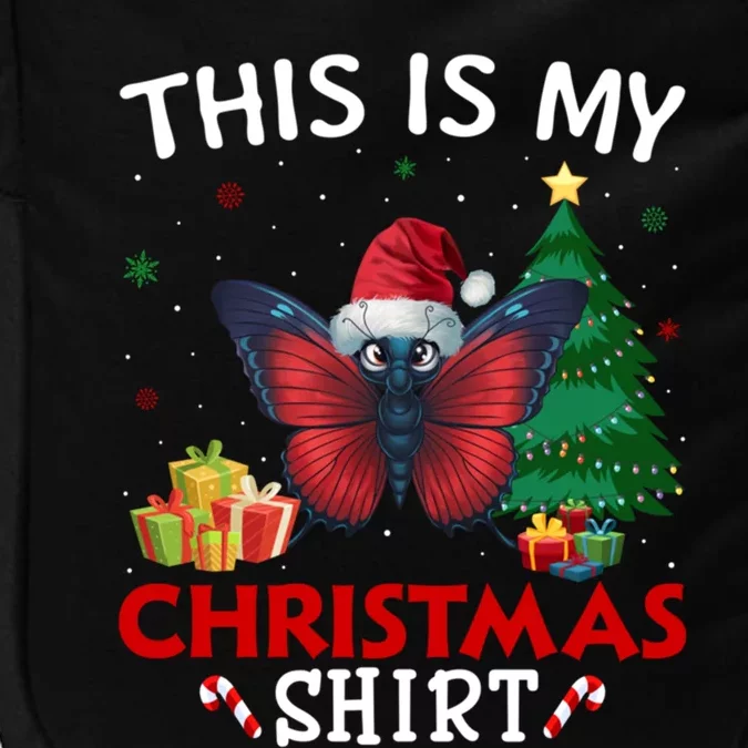 This Is My Butterfly Santa Hat Christmas Pajama Gift Impact Tech Backpack