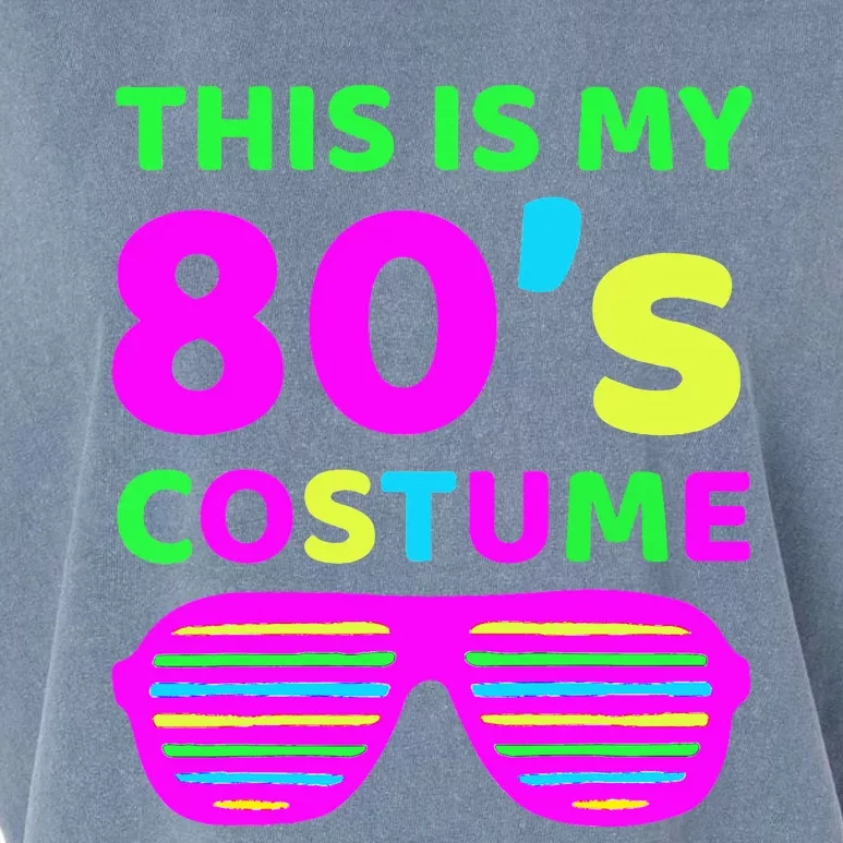 This Is My 80S Costume Outfit Eighties Retro Party Design Garment-Dyed Women's Muscle Tee