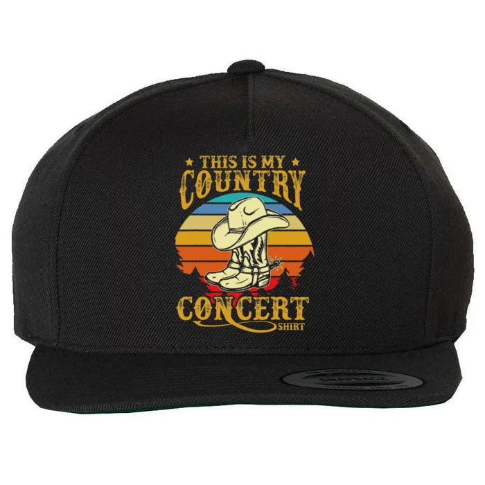 This Is My Country Concert Wool Snapback Cap