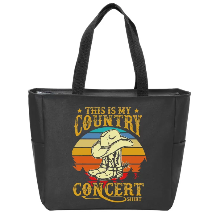 This Is My Country Concert Zip Tote Bag