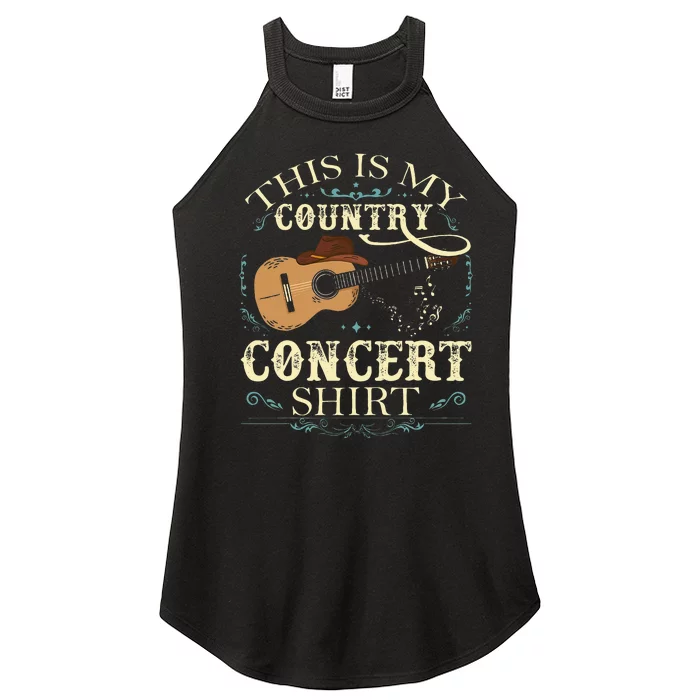 This Is My Country Concert Women’s Perfect Tri Rocker Tank