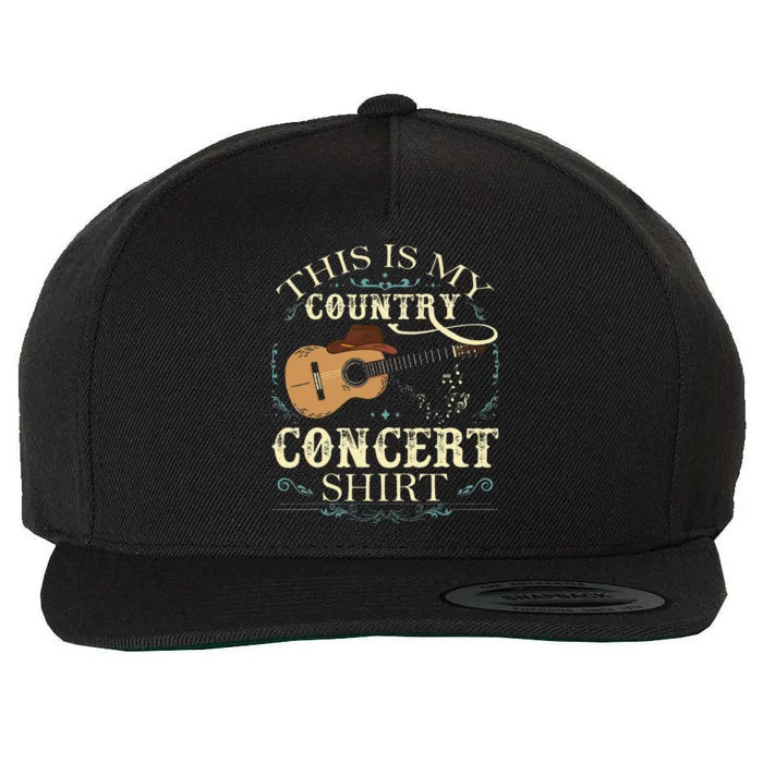 This Is My Country Concert Wool Snapback Cap