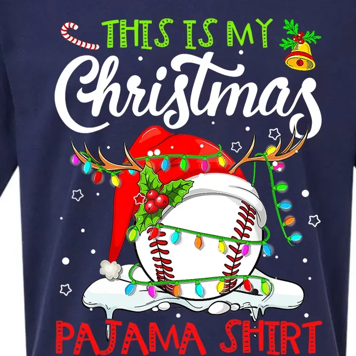 This Is My Christmas Baseball Pajama For Boys Sueded Cloud Jersey T-Shirt