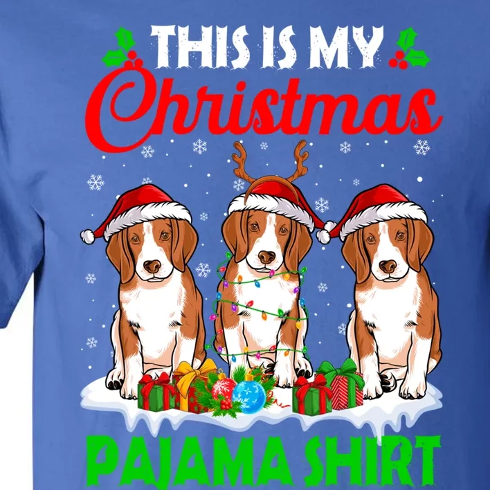 This Is My Christmas Pajama Beagle Dog Lights Xmas Meaningful Gift Tall T-Shirt