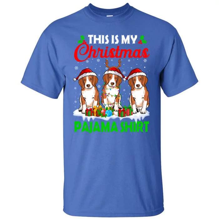 This Is My Christmas Pajama Beagle Dog Lights Xmas Meaningful Gift Tall T-Shirt