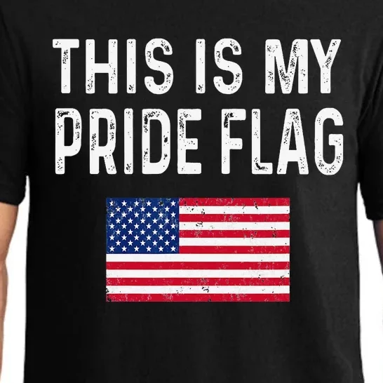 This Is My Pride Flag USA Patriotic American US For July 4th Pajama Set