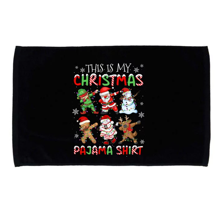 This Is My Christmas Pajama Cute Gift Santa Dabbing Christmas Great Gift Microfiber Hand Towel