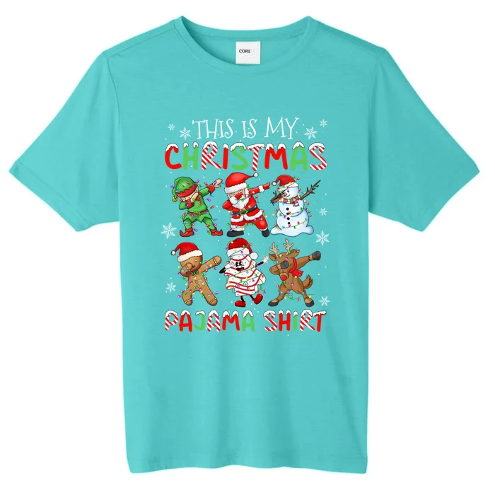 This Is My Christmas Pajama Cute Gift Santa Dabbing Christmas Great Gift ChromaSoft Performance T-Shirt