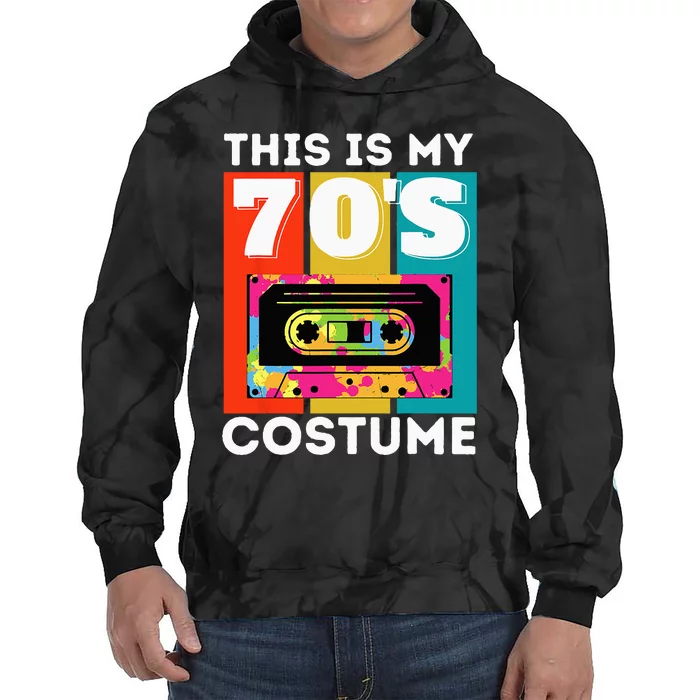 This Is My 70s Costume Funny Retro Vintage 1970s 70s Tie Dye Hoodie