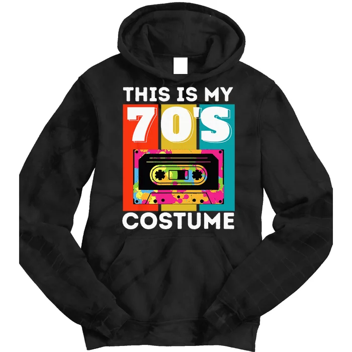 This Is My 70s Costume Funny Retro Vintage 1970s 70s Tie Dye Hoodie