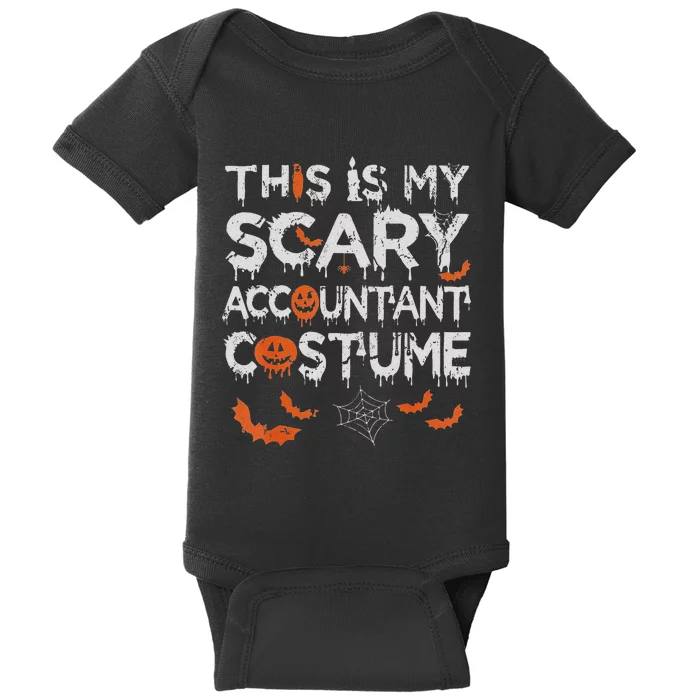 This Is My Scary Accountant Costume Funny Halloween Baby Bodysuit