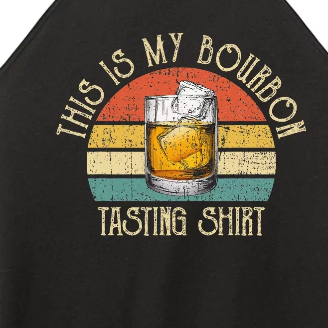 This Is My Bourbon Tasting Bourbon Lover Drinking Gift Women’s Perfect Tri Rocker Tank